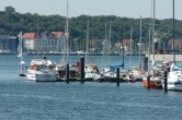 Blick auf das Institut für Weltwirtschaft und den Kieler Yachtclub